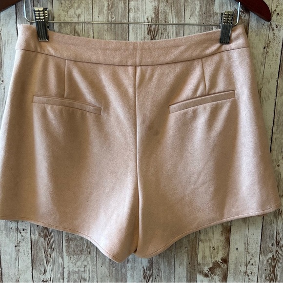 Blu Pepper Fringed Pink Suede Shorts Medium - Picture 2 of 6
